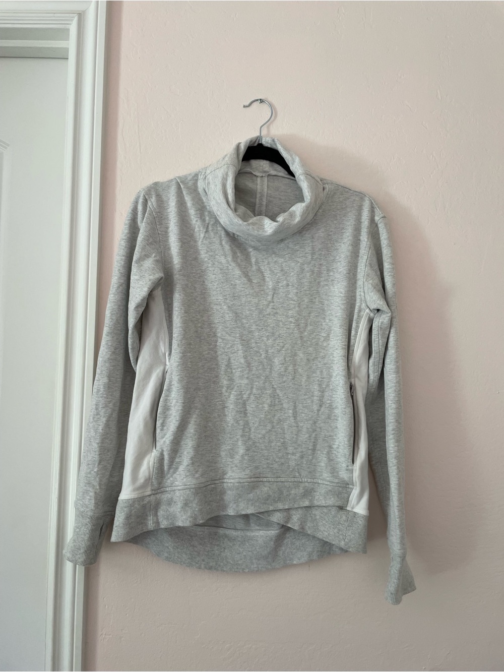 Lululemon Athletica On The Double Pullover Women's Light Gray